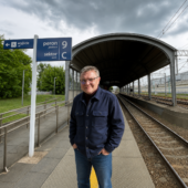 Spacer z Adamem! Adam Biernacki wklejony przez AI